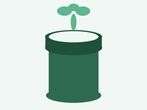3D Printed Round Pot — 3 inch